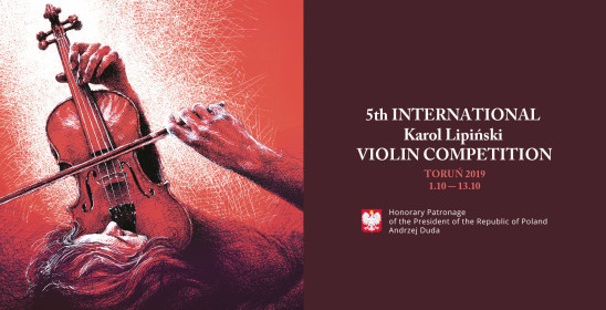 grafika 5th International Karol Lipiński Violin Competition TORUŃ 2019 1.10-13.10